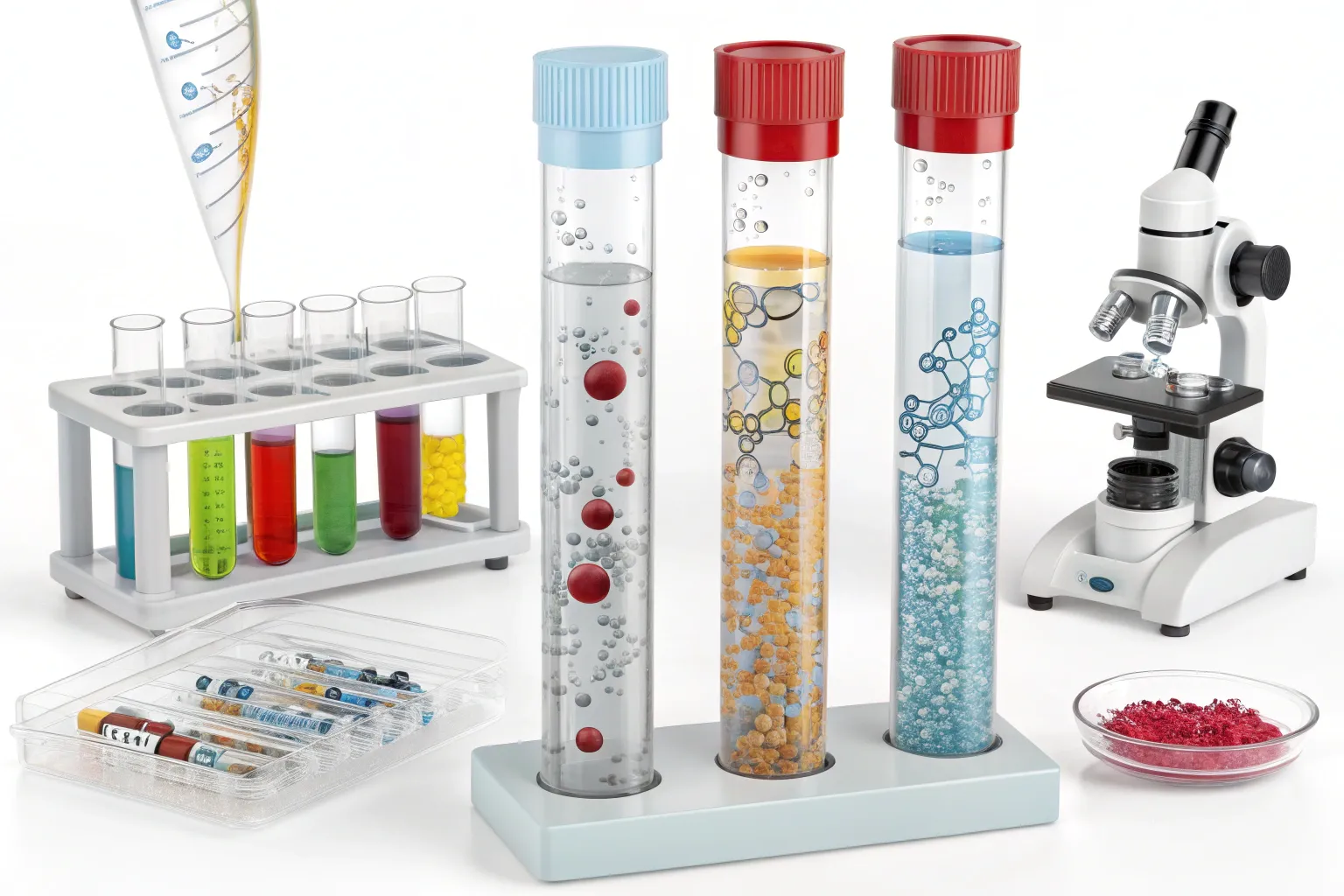 کاربرد لوله آزمایش در مدارس، دانشگاه‌ها و آزمایشگاه‌های تحقیقاتی